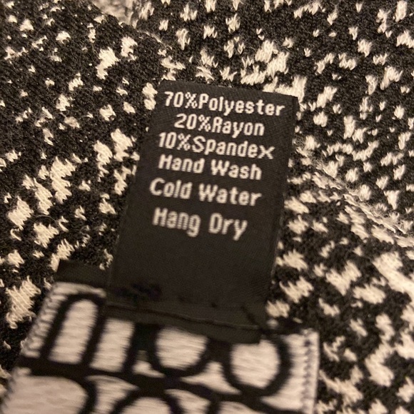 Ciara Sun Woo Black & White Open Front Long Sleeves Cardigan Long Sweater - Picture 4 of 6